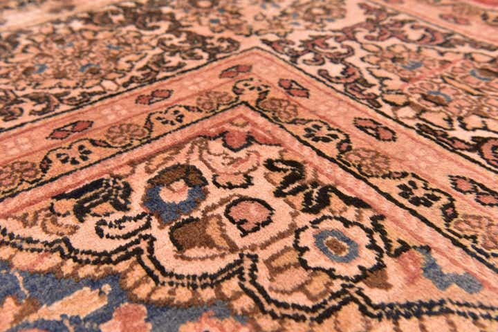 10' 6 x 13' 9 Hand Knotted Sarough Persian Wool Rug