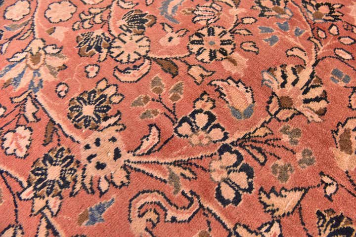 10' 6 x 13' 9 Hand Knotted Sarough Persian Wool Rug