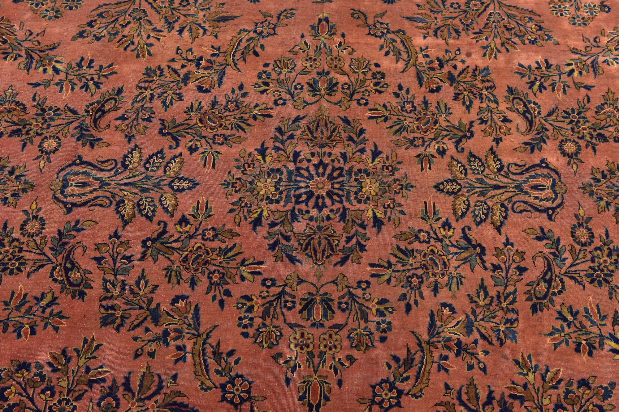 10' x 13' 10 Hand Knotted Sarough Persian Wool Rug