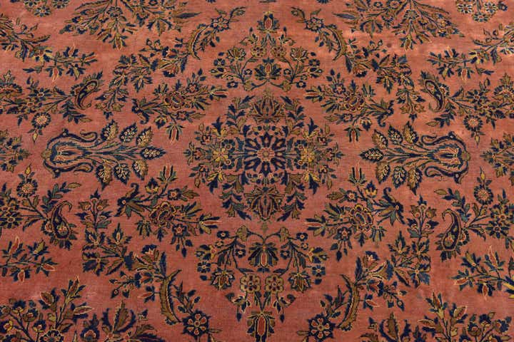 10' x 13' 10 Hand Knotted Sarough Persian Wool Rug