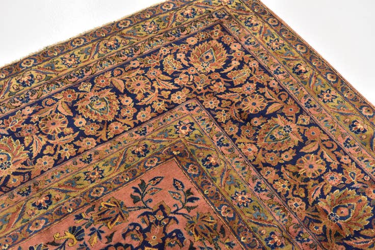 Detail image of 10' x 13' 10 Hand Knotted Sarough Persian Wool Rug