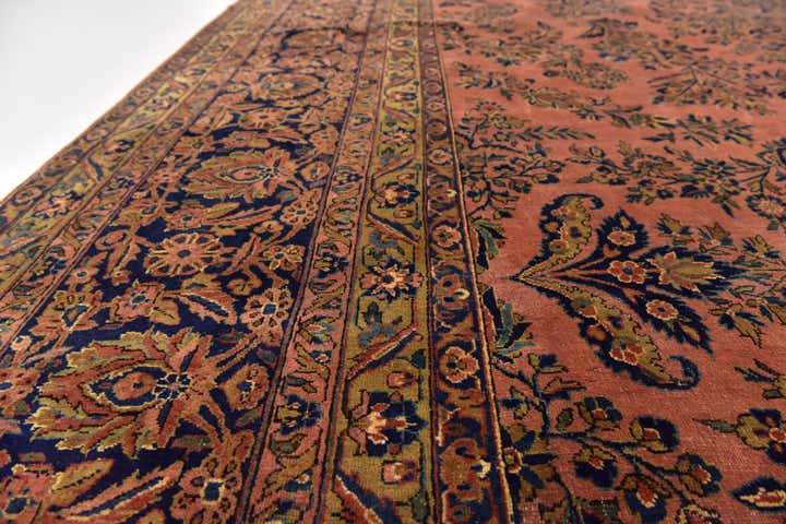 10' x 13' 10 Hand Knotted Sarough Persian Wool Rug
