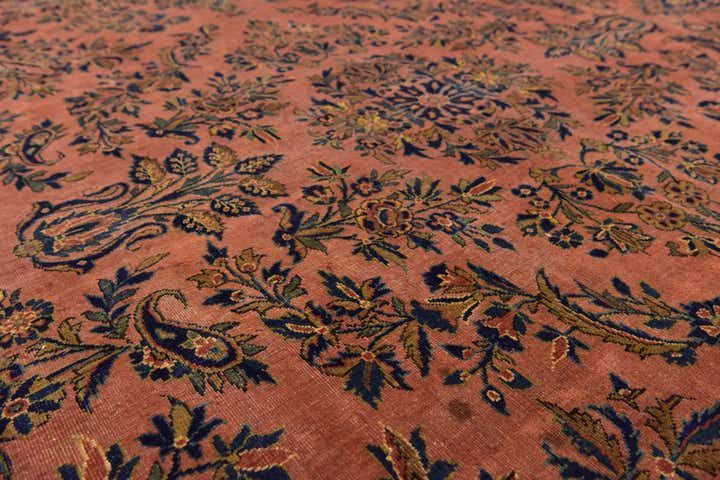 10' x 13' 10 Hand Knotted Sarough Persian Wool Rug