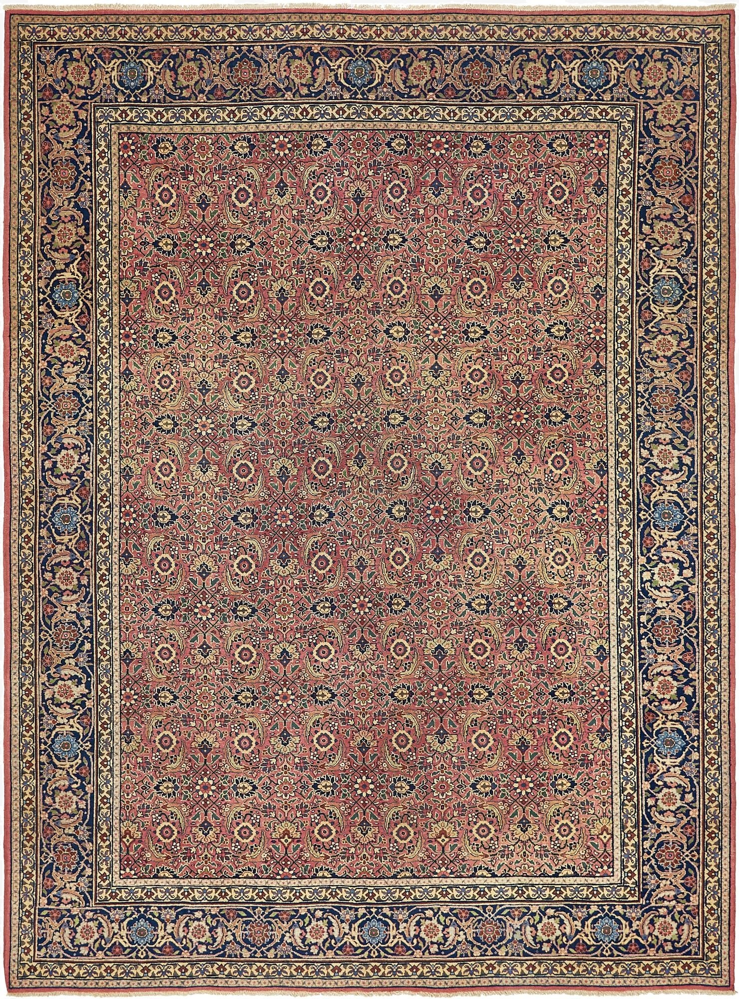8' 6 x 11' 4  Hand Knotted Sarough Persian Wool Rug