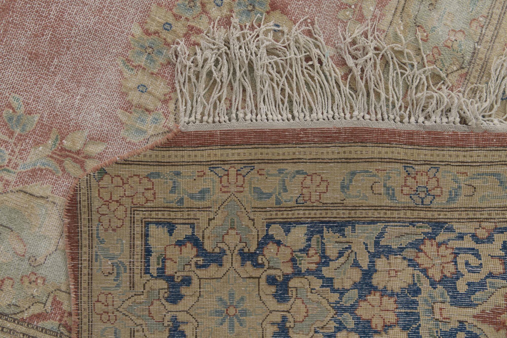 9' 8 x 13' Hand Knotted Ultra Vintage Persian Wool Rug