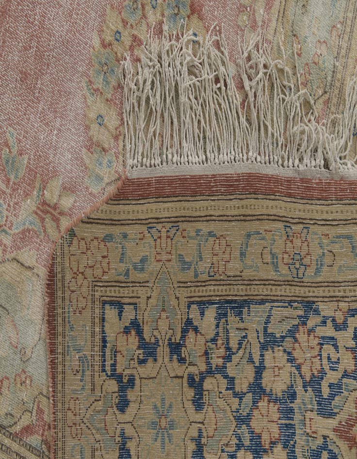 Detail image of 9' 8 x 13'  Hand Knotted Ultra Vintage Persian Wool Rug