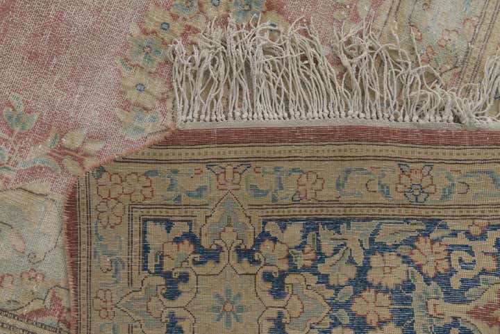 9' 8 x 13' Hand Knotted Ultra Vintage Persian Wool Rug