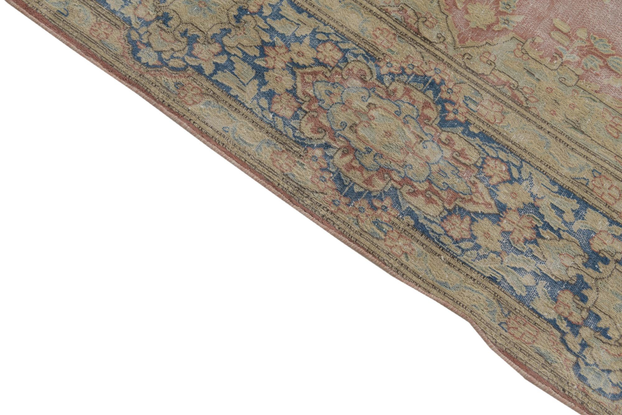 9' 8 x 13' Hand Knotted Ultra Vintage Persian Wool Rug