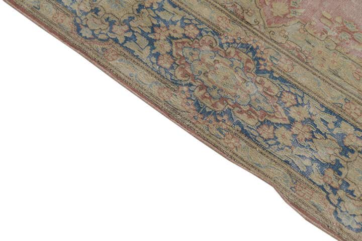 9' 8 x 13' Hand Knotted Ultra Vintage Persian Wool Rug