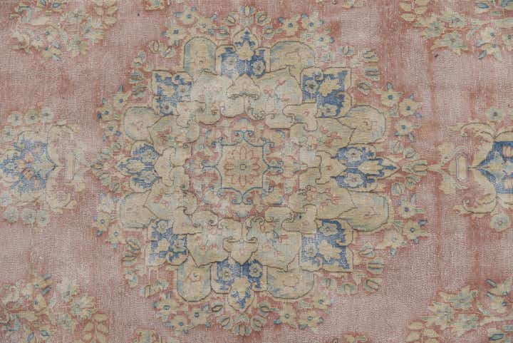 9' 8 x 13' Hand Knotted Ultra Vintage Persian Wool Rug