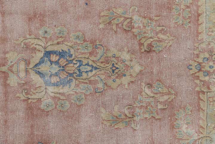 9' 8 x 13' Hand Knotted Ultra Vintage Persian Wool Rug