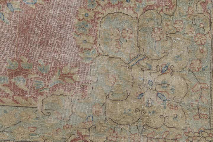 9' 8 x 13' Hand Knotted Ultra Vintage Persian Wool Rug