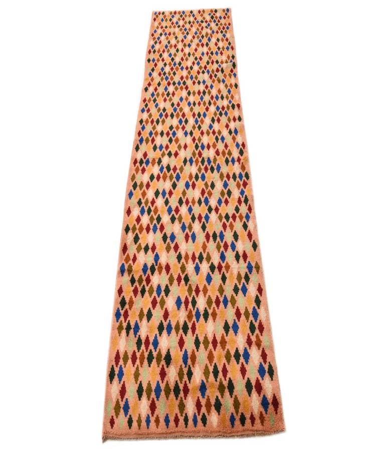 Detail image of 2' 8 x 9' 9  Hand Knotted Balouch Wool Runner Rug