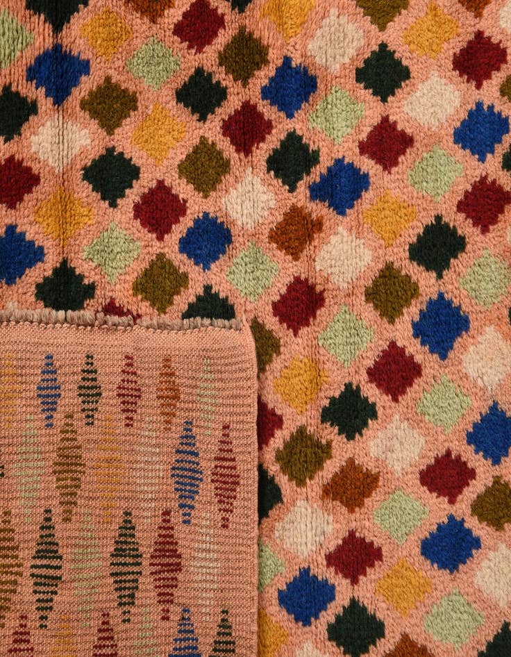 Detail image of 2' 8 x 9' 9  Hand Knotted Balouch Wool Runner Rug