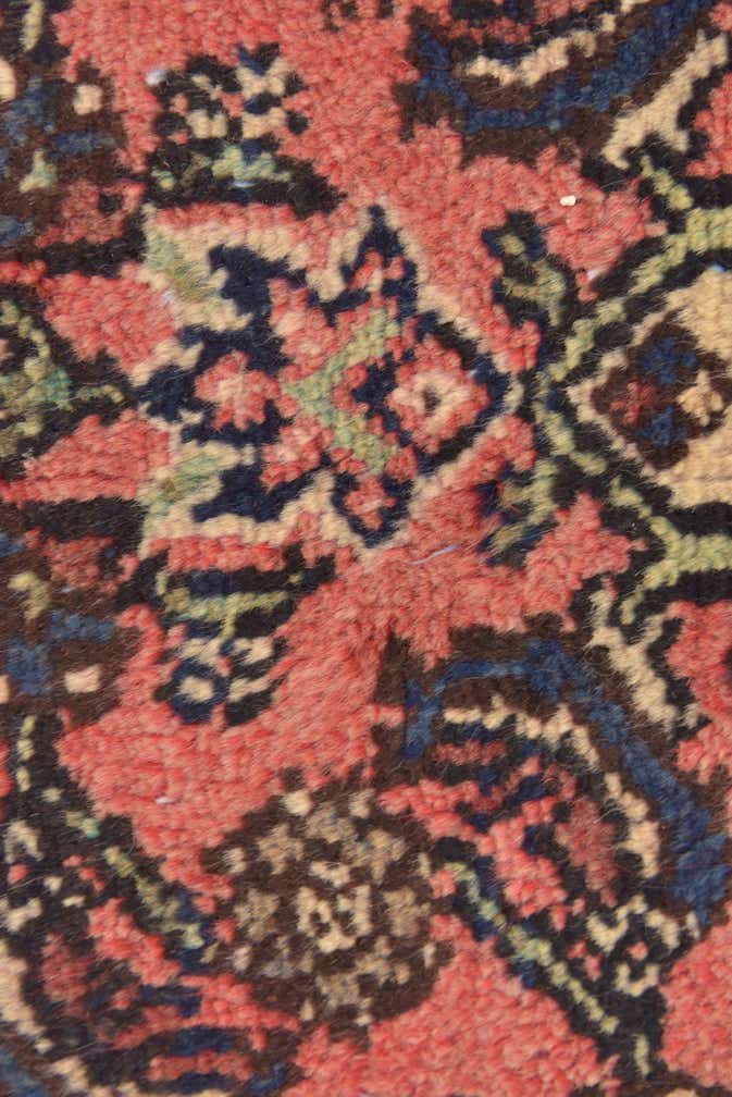 3' 7 x 10' 7 Hand Knotted Hamedan Persian Wool Runner Rug