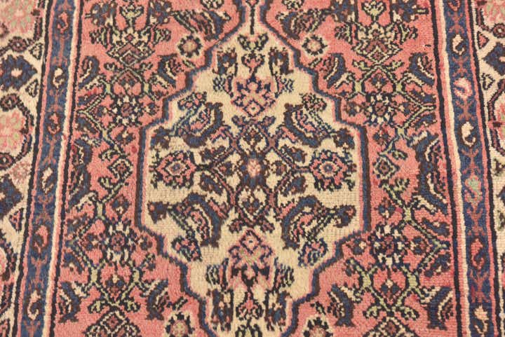 3' 7 x 10' 7 Hand Knotted Hamedan Persian Wool Runner Rug