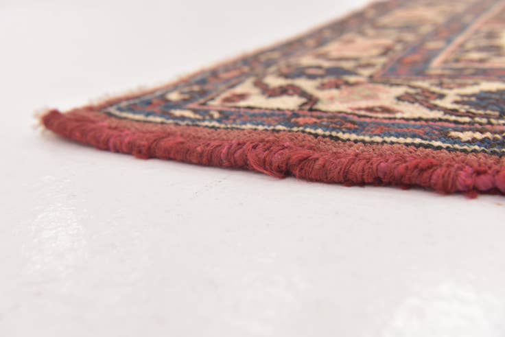 Detail image of 3' 7 x 10' 7 Hand Knotted Hamedan Persian Wool Runner Rug