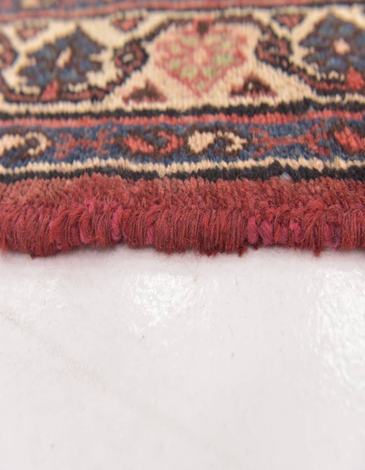 Detail image of 3' 7 x 10' 7 Hand Knotted Hamedan Persian Wool Runner Rug