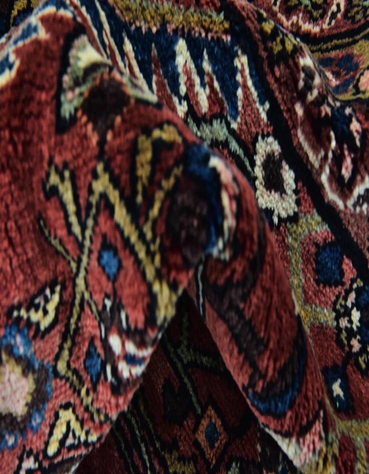 Detail image of 5' 4 x 10' 8  Hand Knotted Hossainabad Persian Wool Runner Rug