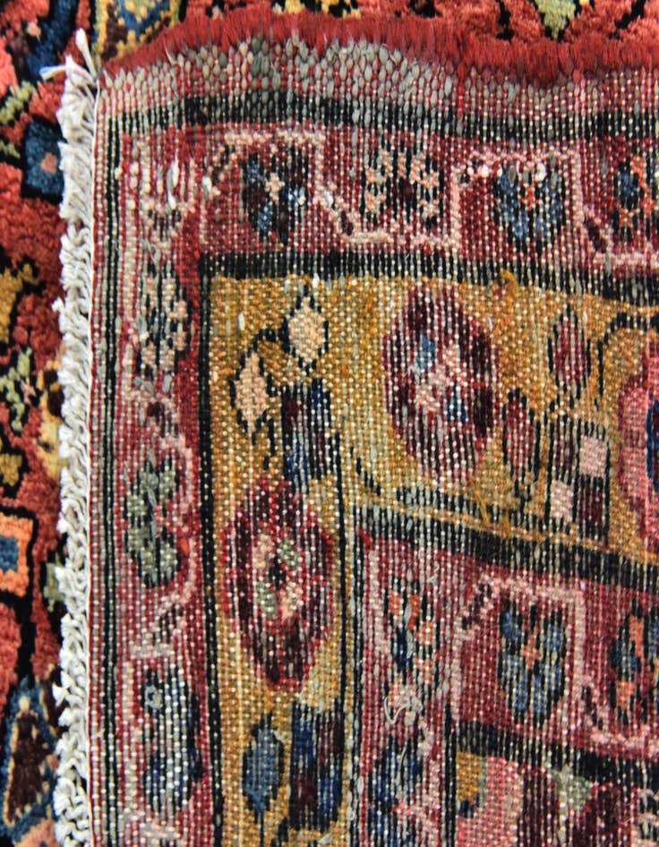 Detail image of 5' 4 x 10' 8  Hand Knotted Hossainabad Persian Wool Runner Rug