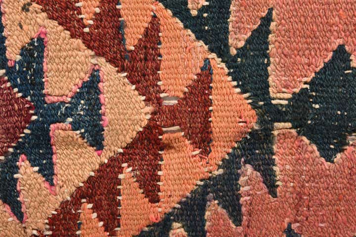 3' 10 x 10' 9 Hand Woven Kilim Fars Wool Runner Rug