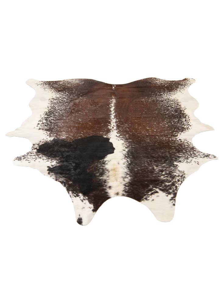Detail image of 6' 7 x 7' 5 Cowhide Leather Rug