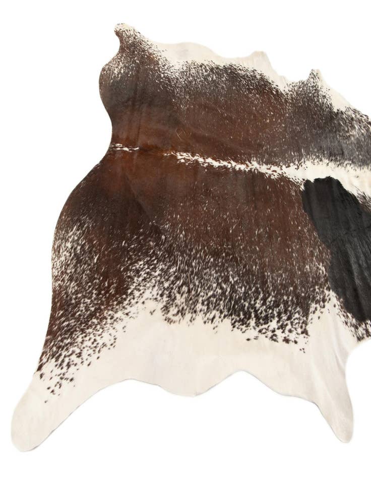 Detail image of 6' 7 x 7' 5 Cowhide Leather Rug