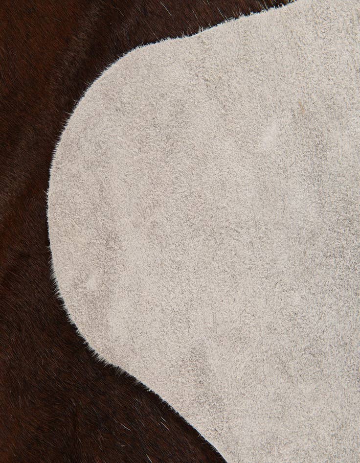 Detail image of 6' 7 x 7' 5 Cowhide Leather Rug
