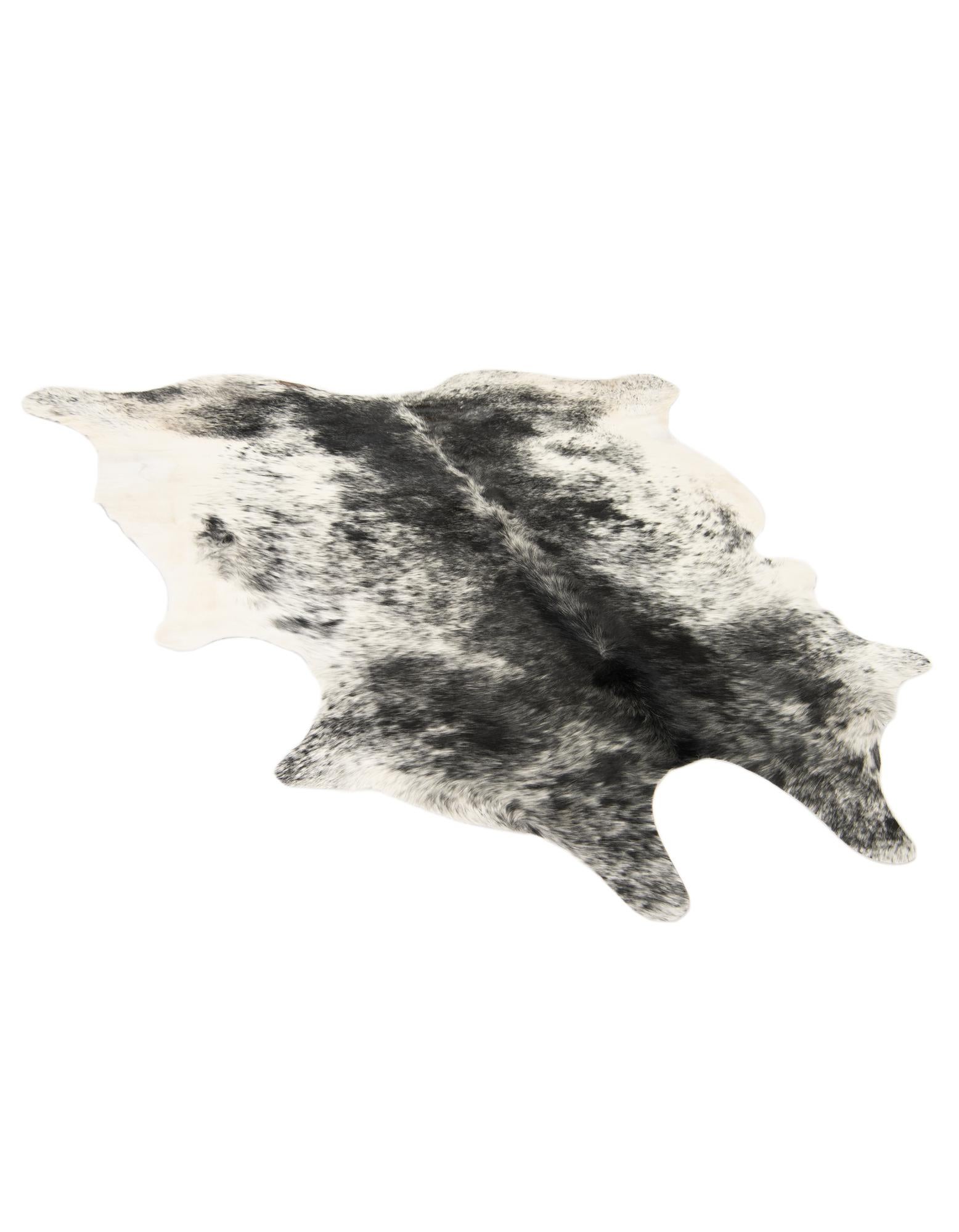 6' x 6' 8 Cowhide Leather Rug