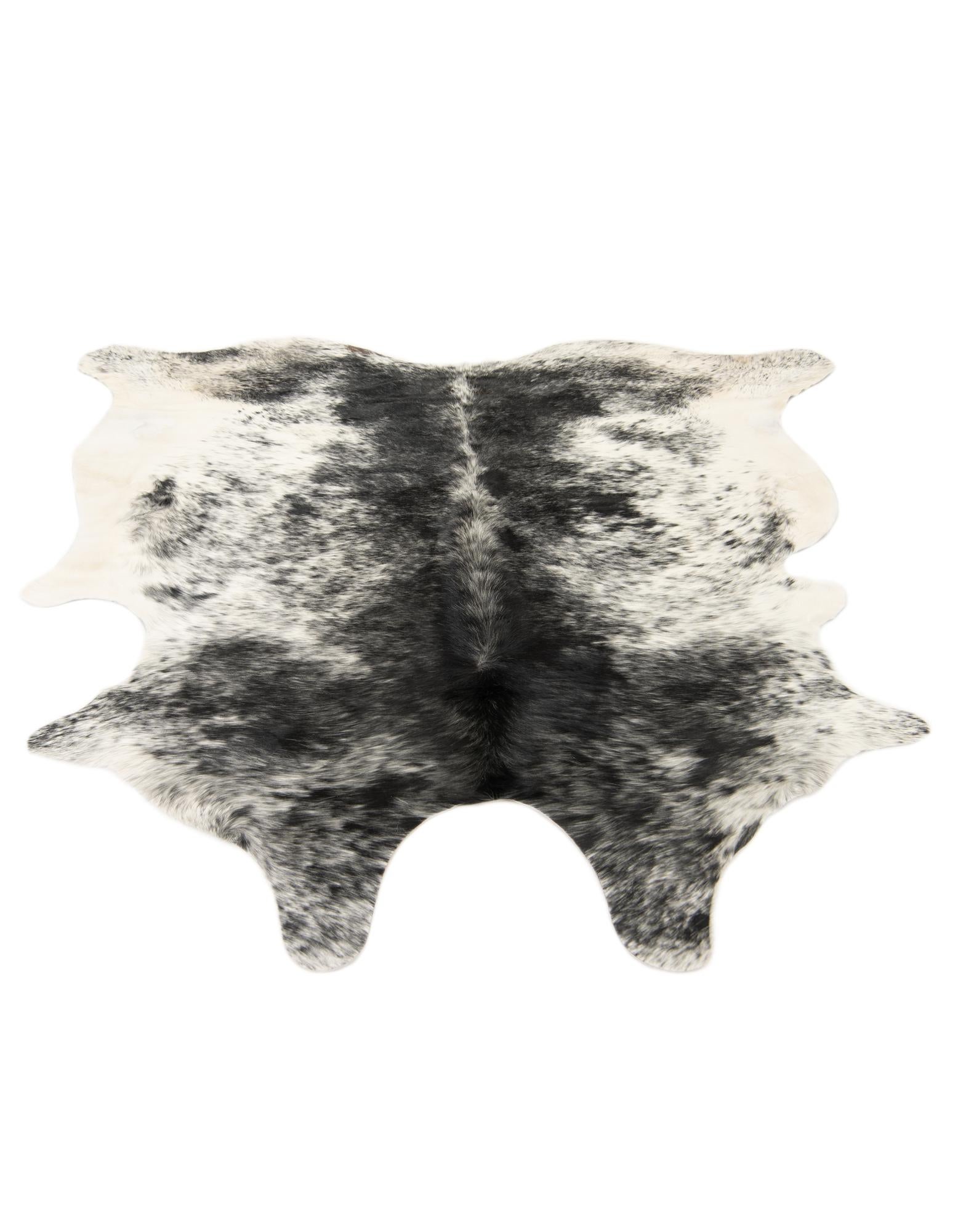 6' x 6' 8 Cowhide Leather Rug