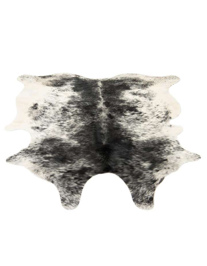 6' x 6' 8 Cowhide Leather Rug