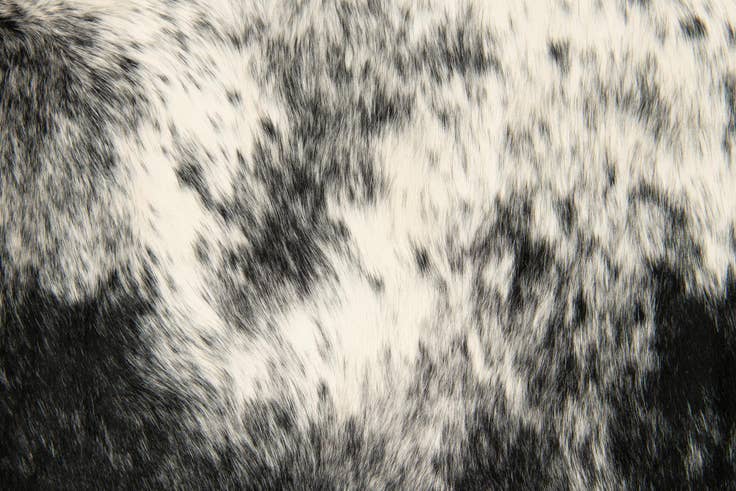 Detail image of 6' x 6' 8 Cowhide Leather Rug