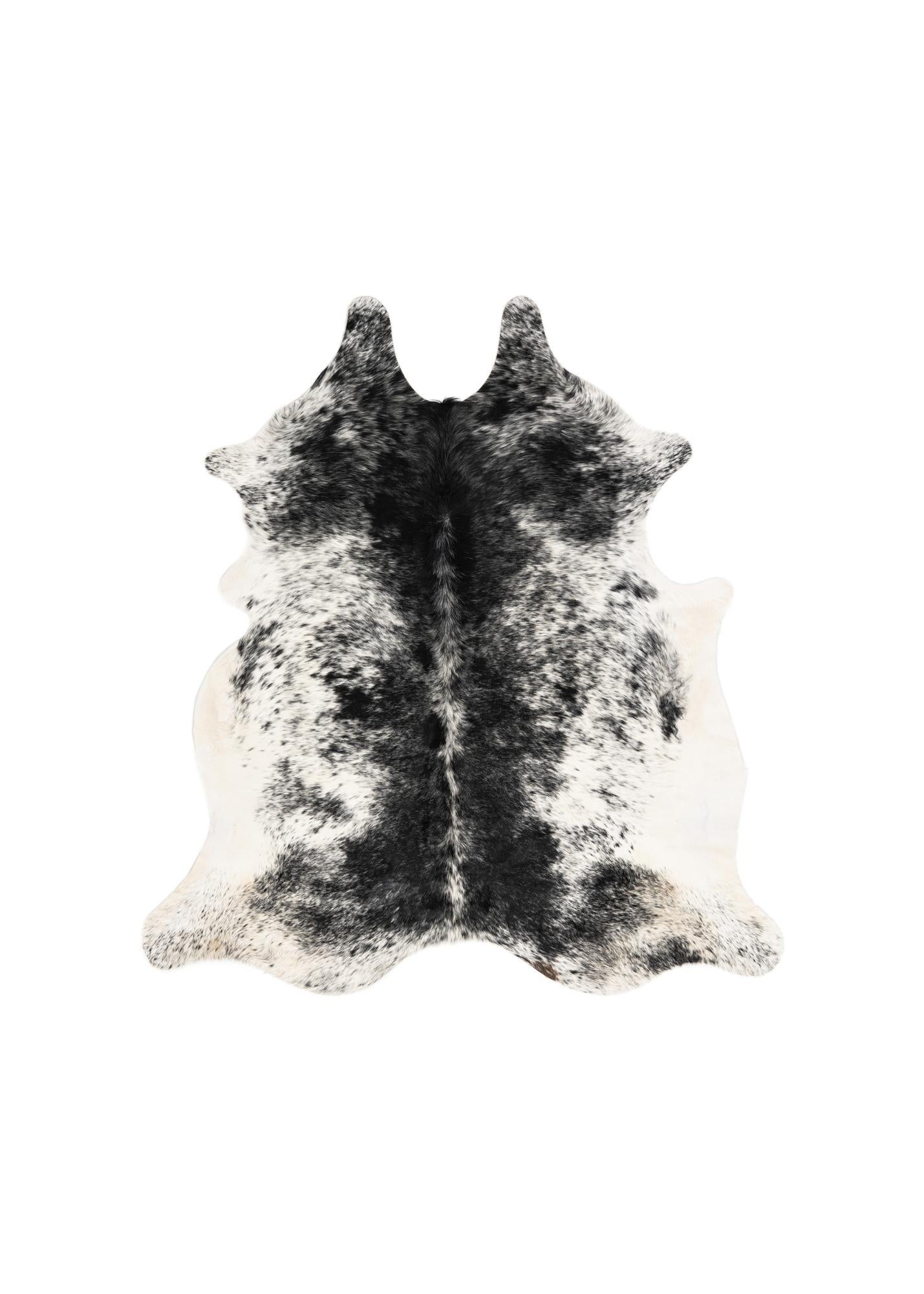 6' x 6' 8 Cowhide Leather Rug