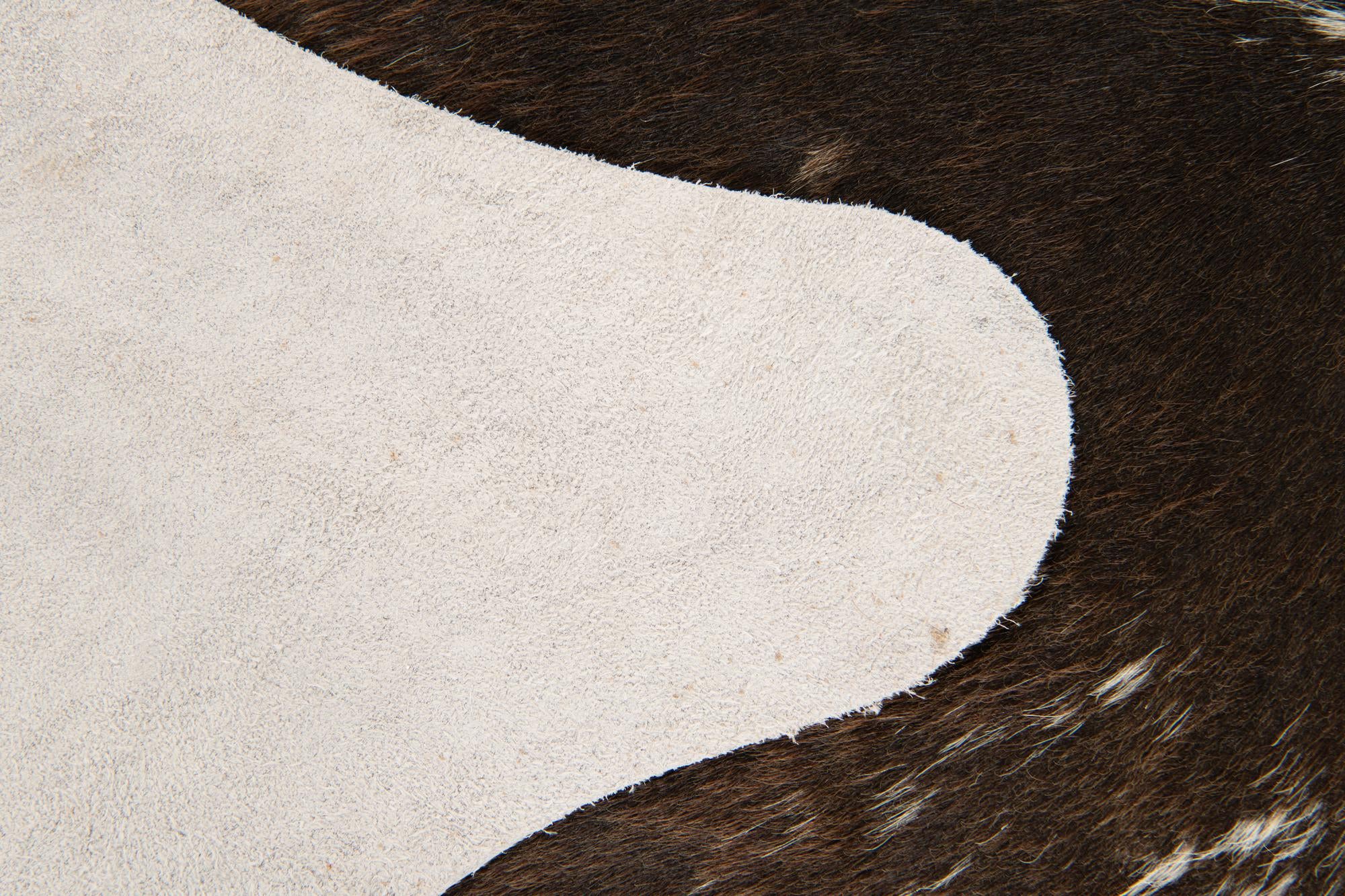 5' 7 x 6' 5 Cowhide Leather Rug