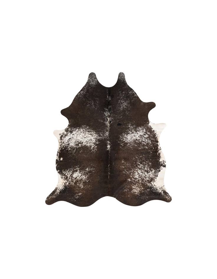 Detail image of 5' 7 x 6' 5 Cowhide Leather Rug