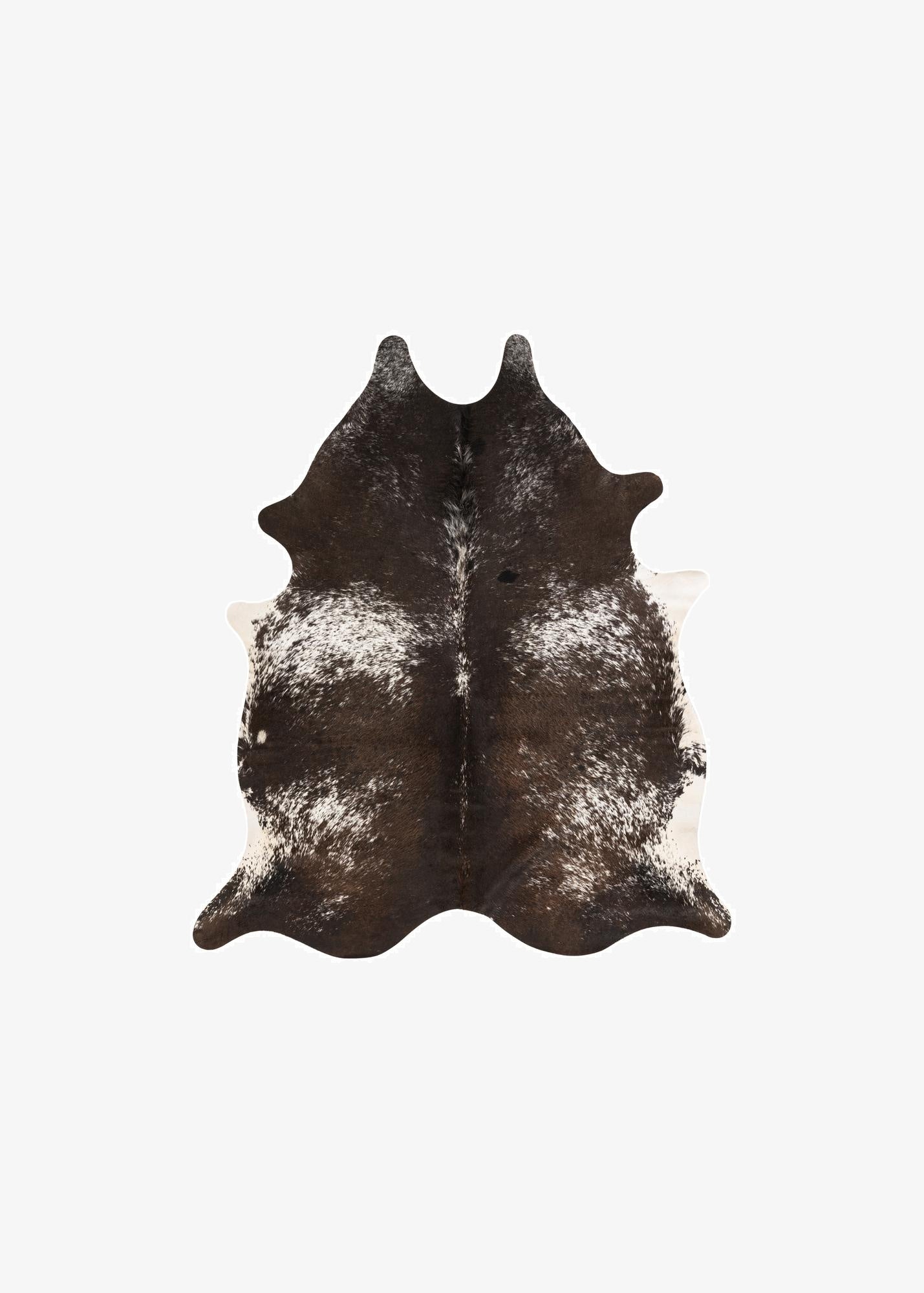 5' 7 x 6' 5 Cowhide Leather Rug
