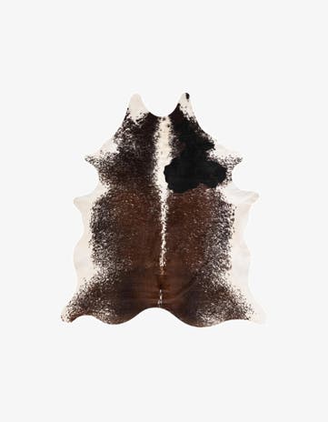 6' 7 x 7' 5 Cowhide Leather Rug