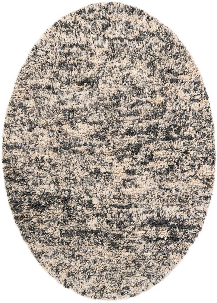 6' 1 x 6' 1 Hand Woven Haka Deluxe Shag Round Rug