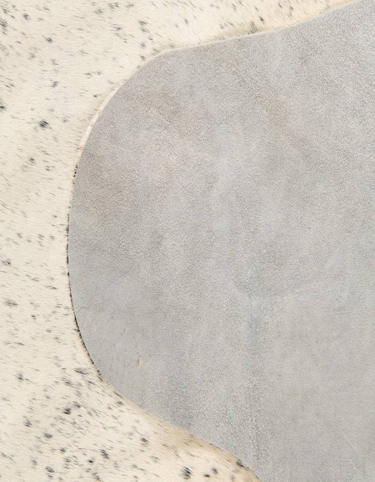 Detail image of 6' 7 x 6' 8 Cowhide Leather Square Rug