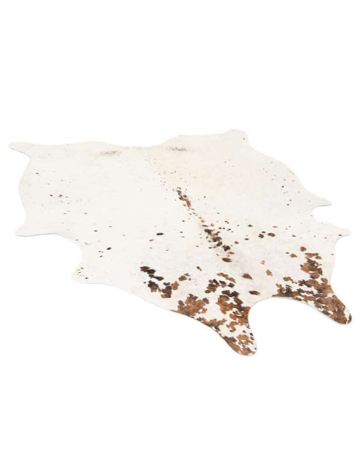 5' 1 x 6' 2 Cowhide Leather Square Rug