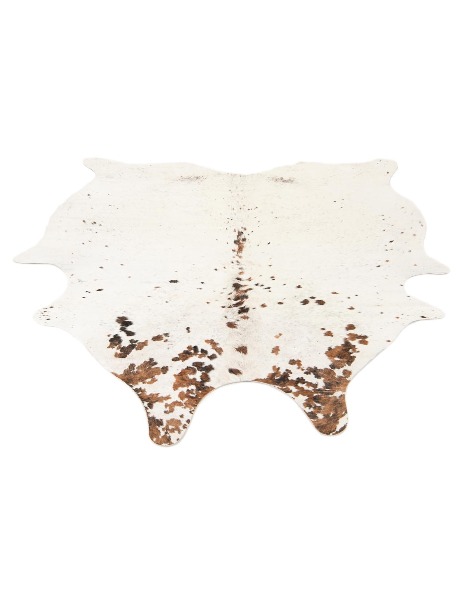 5' 1 x 6' 2 Cowhide Leather Square Rug