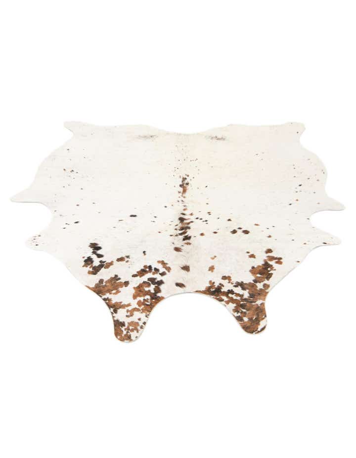 5' 1 x 6' 2 Cowhide Leather Square Rug