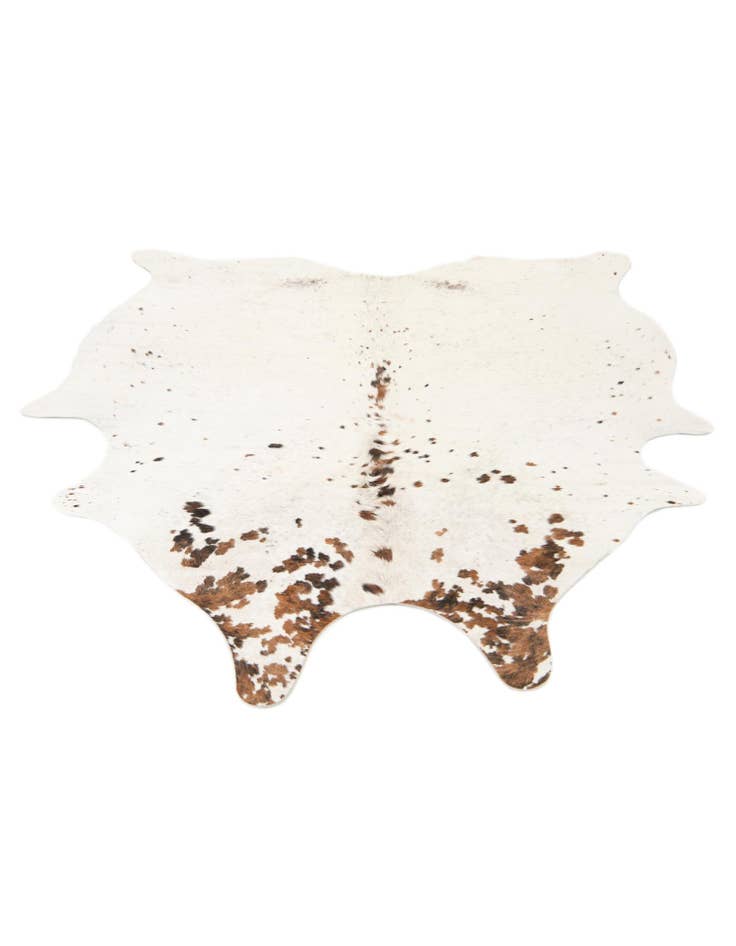 Detail image of 5' 1 x 6' 2 Cowhide Leather Square Rug