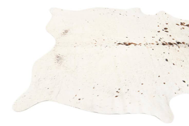 Detail image of 5' 1 x 6' 2 Cowhide Leather Square Rug