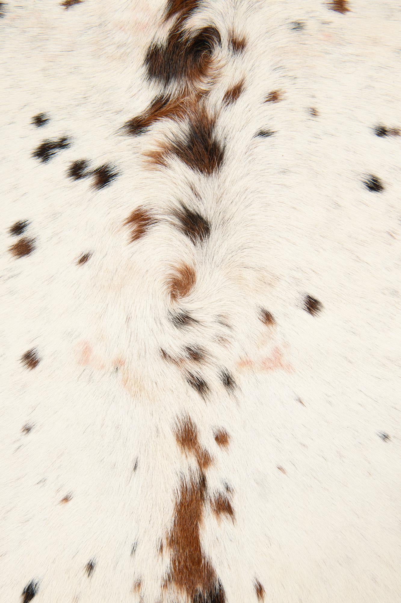 5' 1 x 6' 2 Cowhide Leather Square Rug