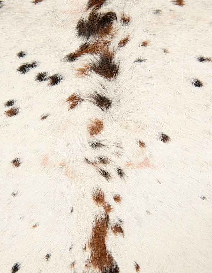 Detail image of 5' 1 x 6' 2 Cowhide Leather Square Rug