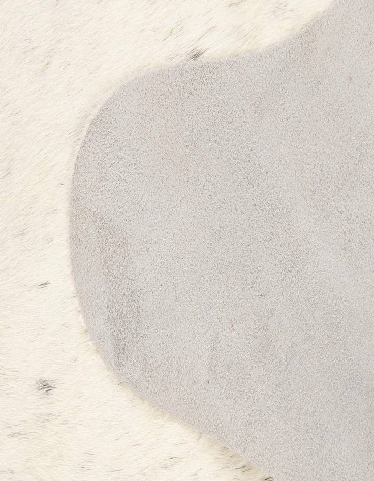 Detail image of 5' 1 x 6' 2 Cowhide Leather Square Rug