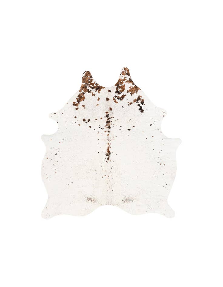 Detail image of 5' 1 x 6' 2 Cowhide Leather Square Rug