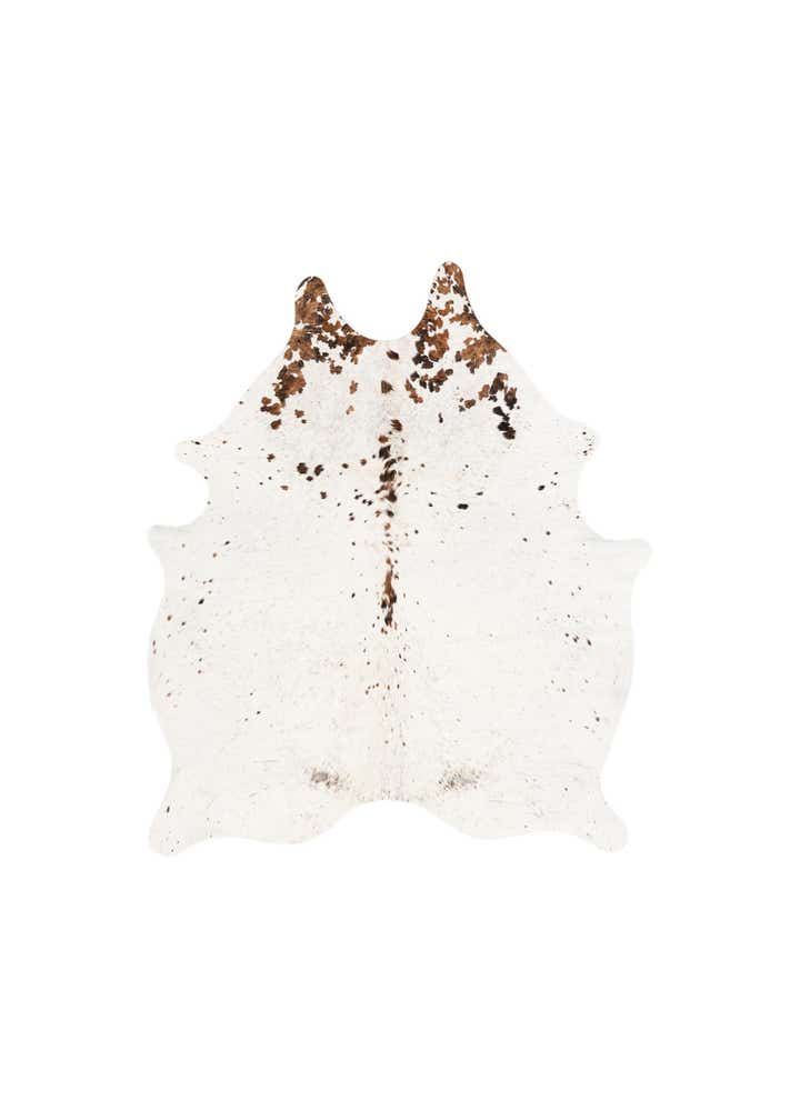 5' 1 x 6' 2 Cowhide Leather Square Rug