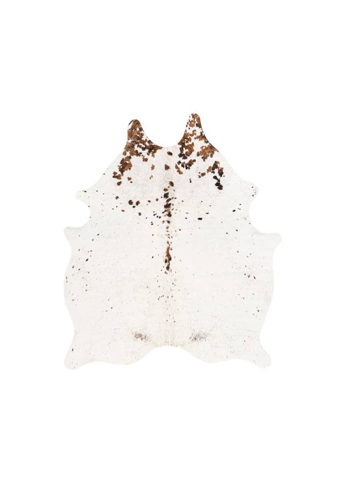 Detail image of 5' 1 x 6' 2 Cowhide Leather Square Rug